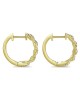 Gabriel & Co. Lusso Collection Diamond Curb Link Huggie Earrings